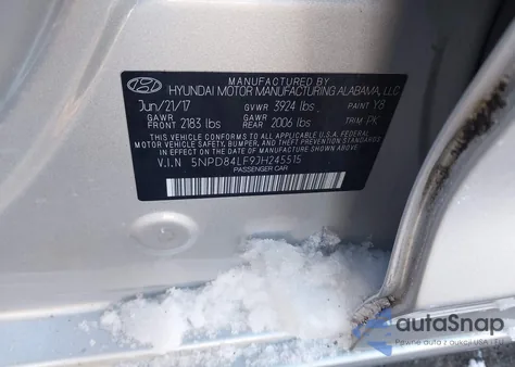 2018 Hyundai Elantra Sel from USA, damaged, VIN 5NPD84LF9JH245515